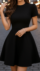 Isabelle | High Neck Belted Dress