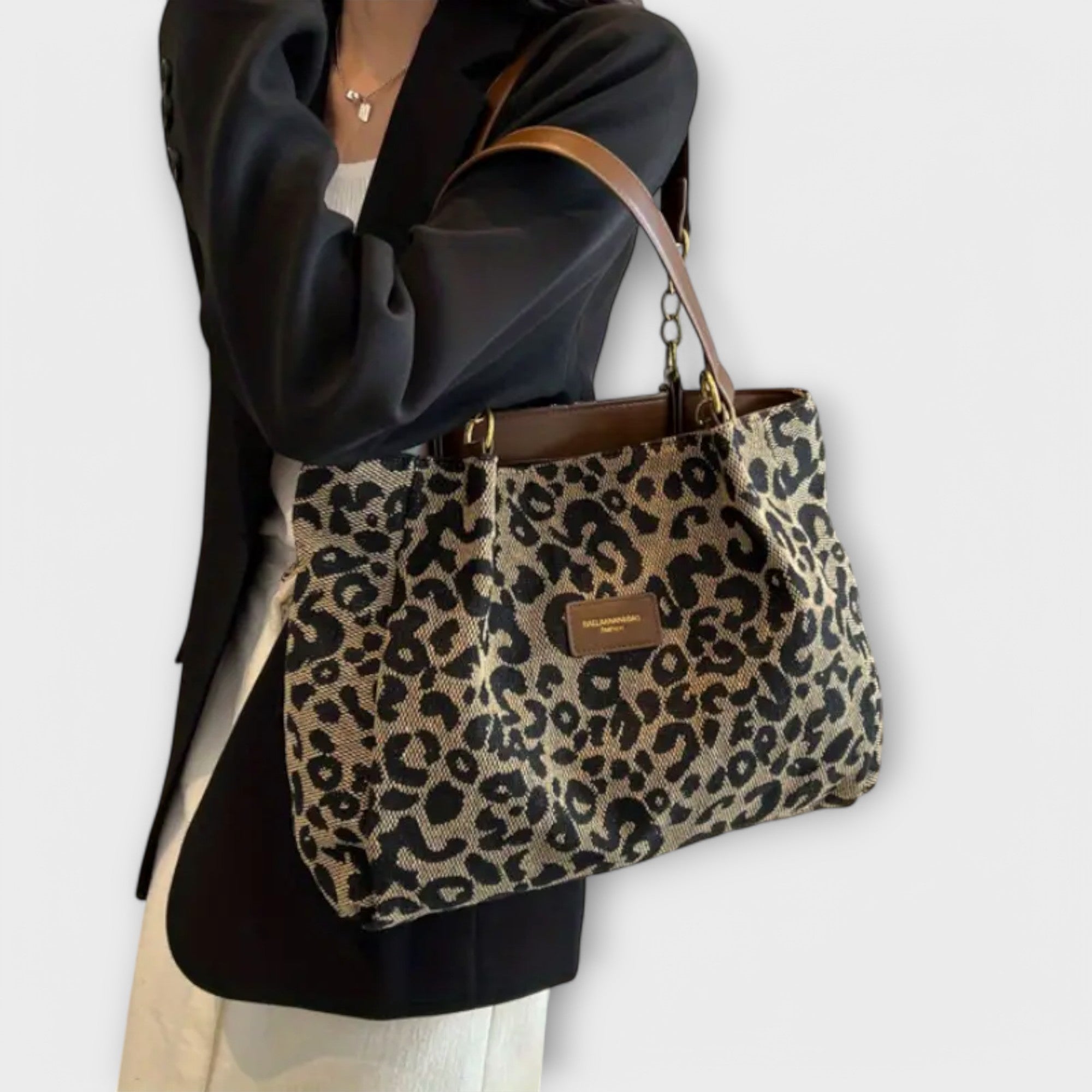 Gianna Boutique | Leopard Canvas Crossbody Bag