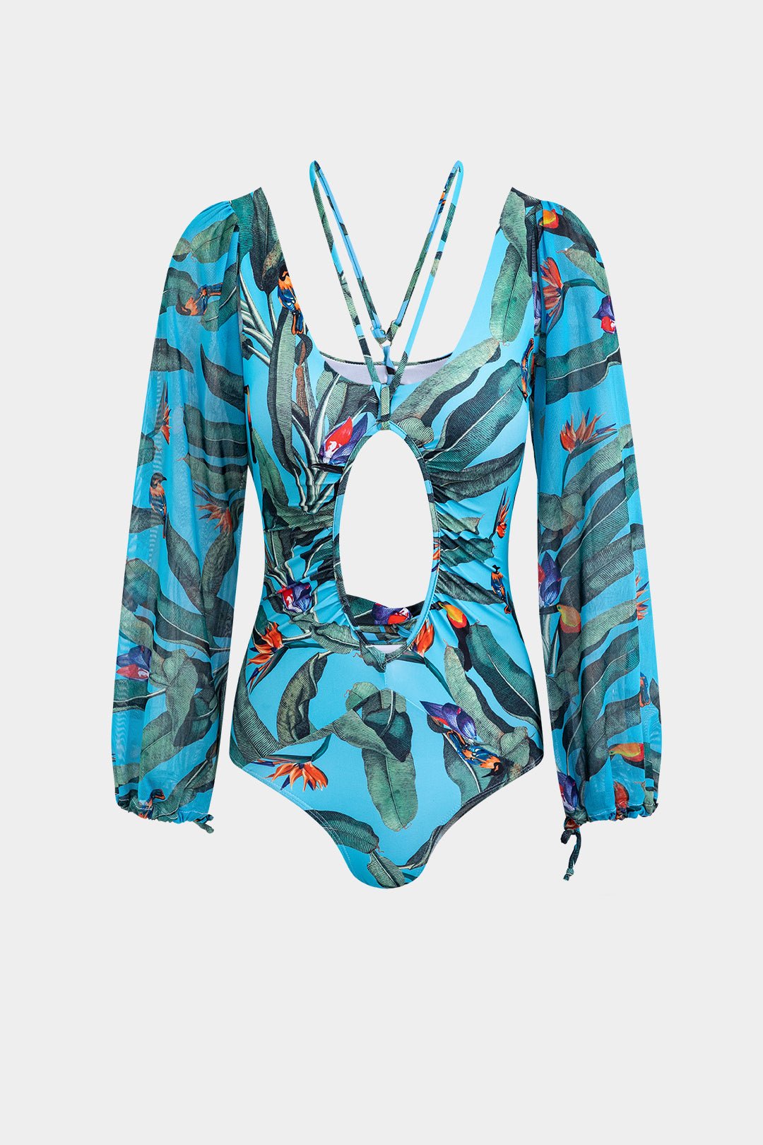 Leaf | Backless Twist Knot One-Piece Swimsuit