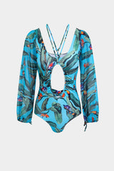 Leaf | Backless Twist Knot One-Piece Swimsuit