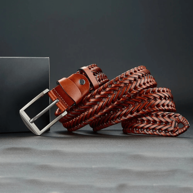 Braided Legacy Leather Blend Belt