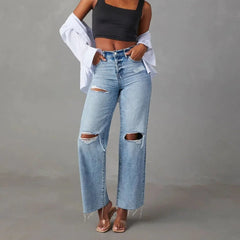 Savona | Distressed Light-Wash Jeans