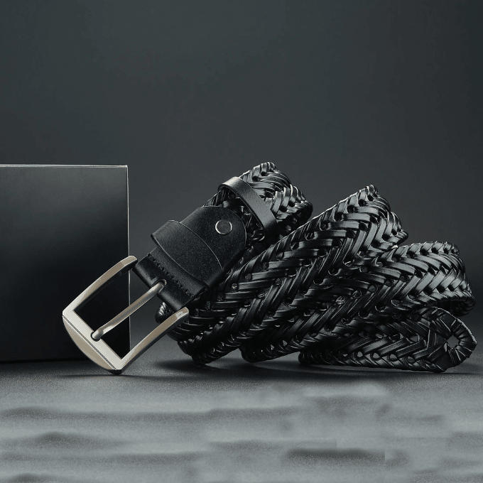 Braided Legacy Leather Blend Belt