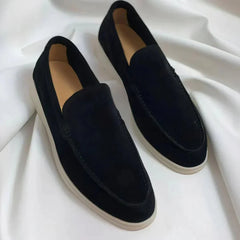 Fred | Elegant suede-touch loafers