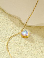 Colorful Heart Pendant Necklace