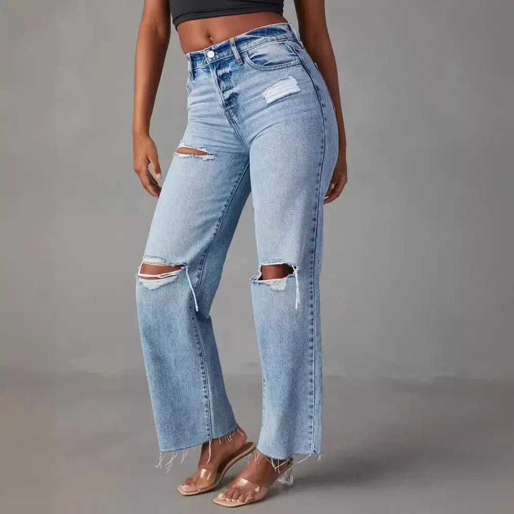 Savona | Distressed Light-Wash Jeans