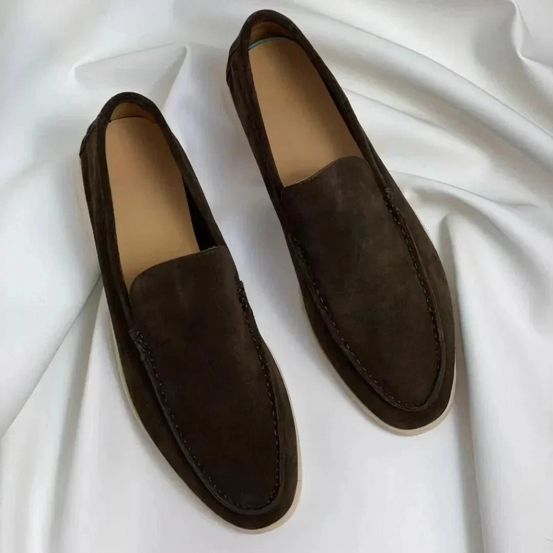 Fred | Elegant suede-touch loafers