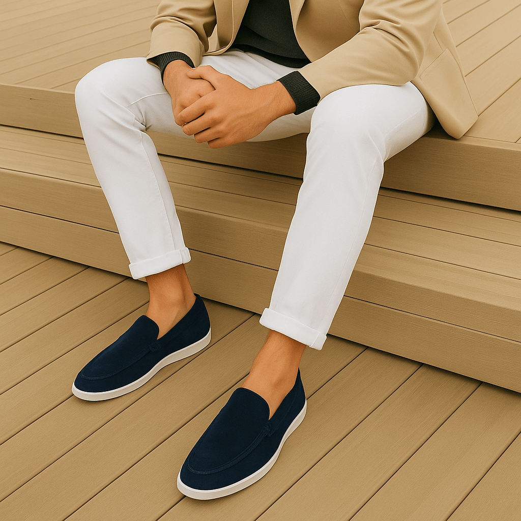 Fred | Elegant suede-touch loafers