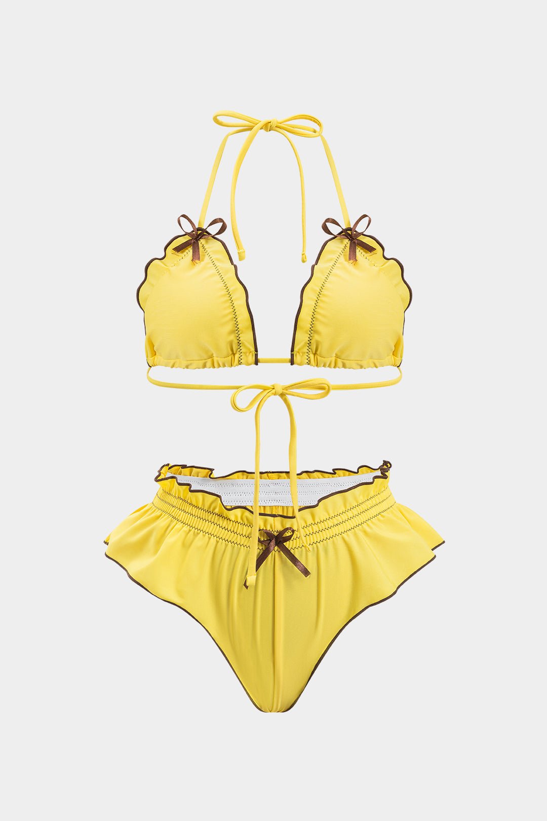 Ruffle | Ruched Bikini Set