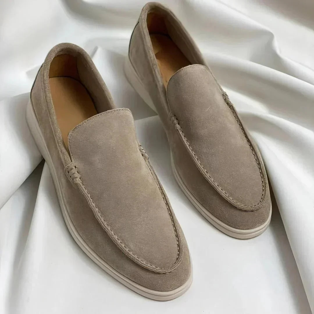 Fred | Elegant suede-touch loafers