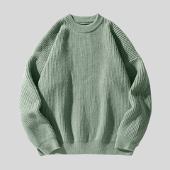 Rugged Men's Pullover | Soft Knit, Classic Ribbed Design