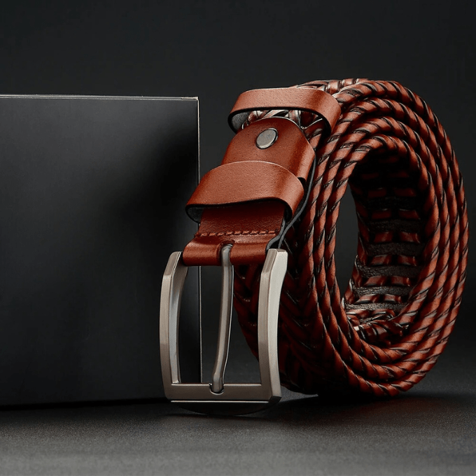 Braided Legacy Leather Blend Belt