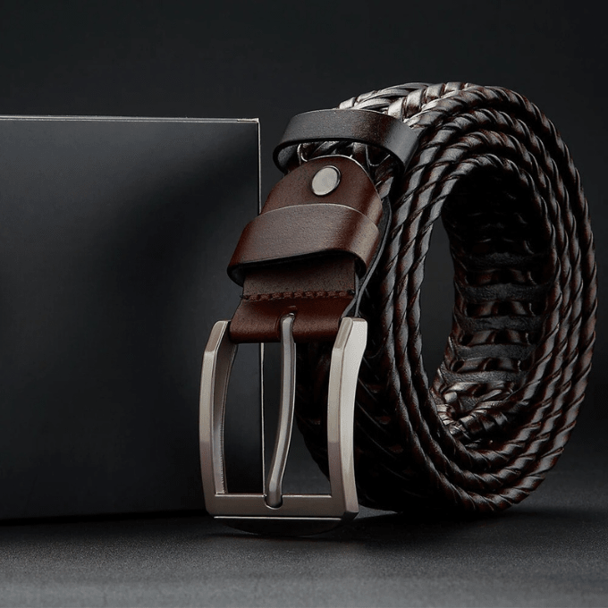 Braided Legacy Leather Blend Belt