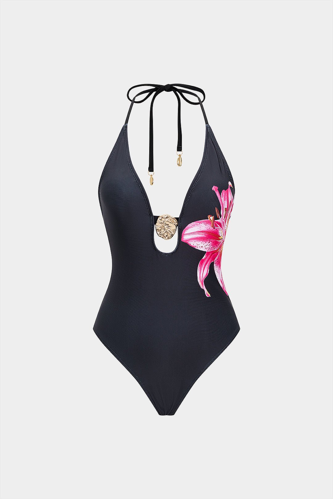 Bao | Backless Cut Out One-Piece Swimsuit