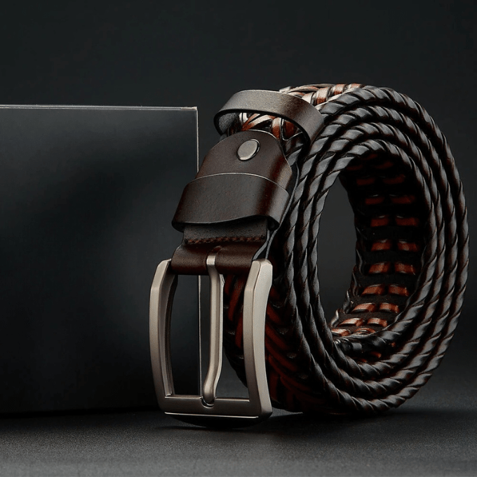 Braided Legacy Leather Blend Belt