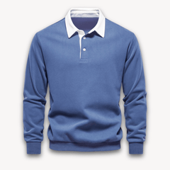 Maverick Long-Sleeve Polo Sweater | Soft, Breathable Fabric