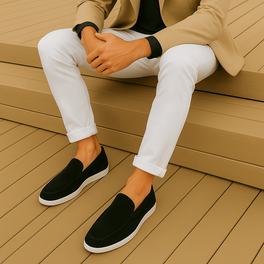 Fred | Elegant suede-touch loafers