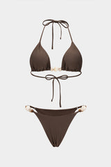 Beaded | Tie-Up Bikini Set