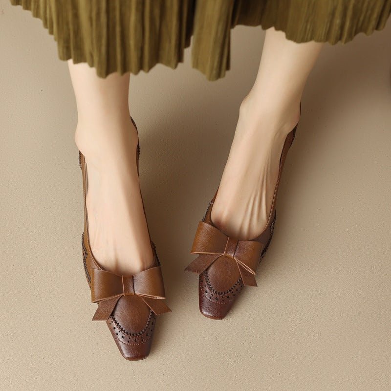 Célora | Leather Ribbon Pumps