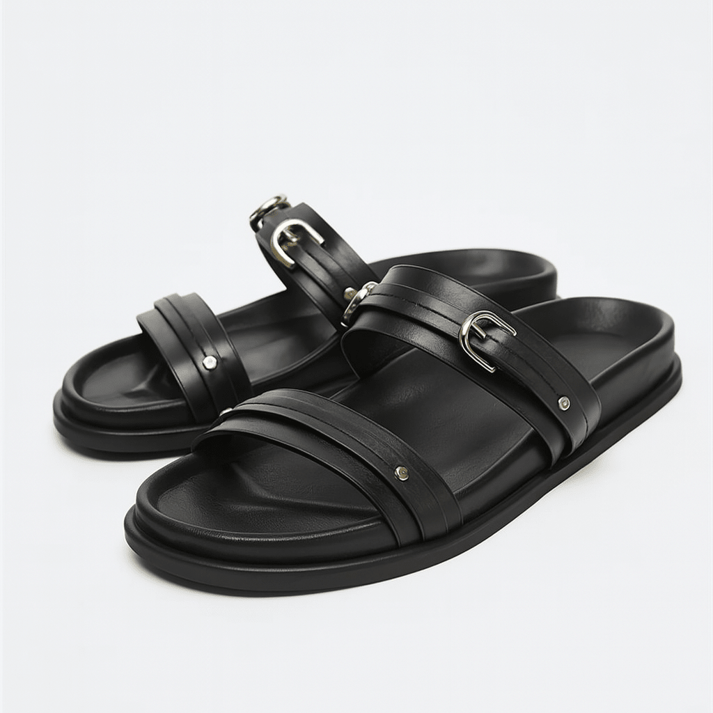 Maribel | Twin Strap Flats
