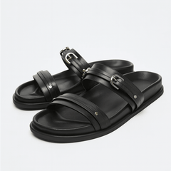 Maribel | Twin Strap Flats