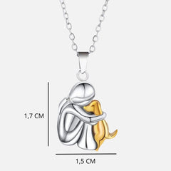 Elysian Dog Pendant Necklace | Sustainable Stainless Steel