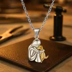 Elysian Dog Pendant Necklace | Sustainable Stainless Steel