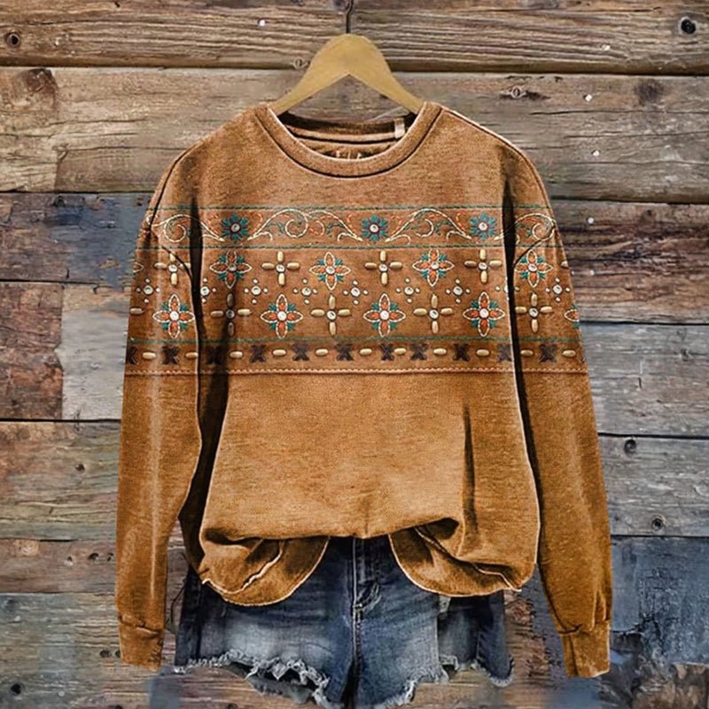 Mara Sweatshirt | Floral Printed Cozy Top
