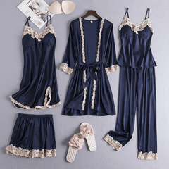 Haven Satin Intimates Set | Elegant 4-Piece Loungewear