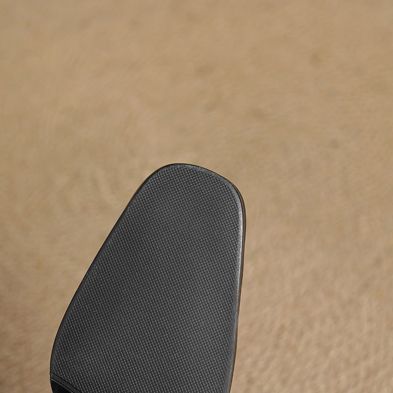 Elviera | Square Leather Heels