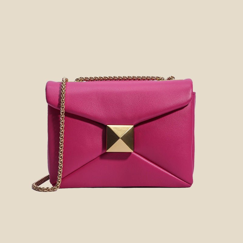 Glamco Chain Bag | Premium Leather-Look with Gold Rivets