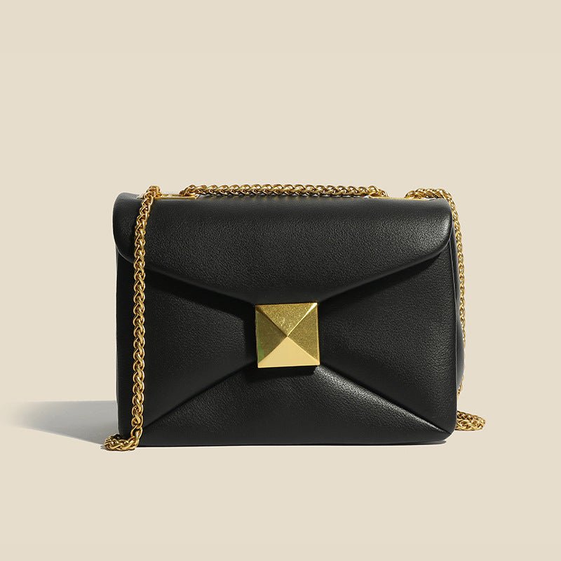 Glamco Chain Bag | Premium Leather-Look with Gold Rivets