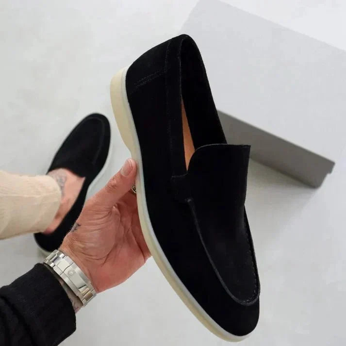 Fred | Elegant suede-touch loafers