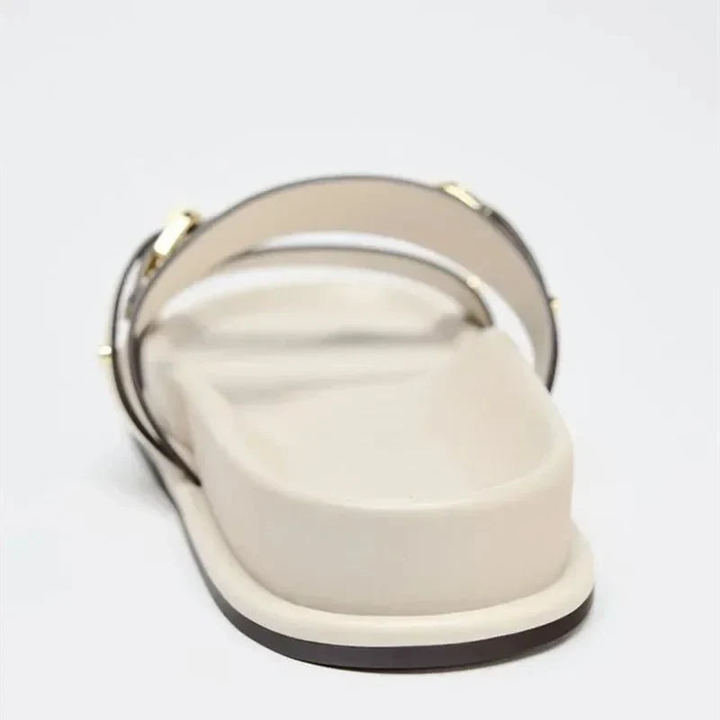 Maribel | Twin Strap Flats