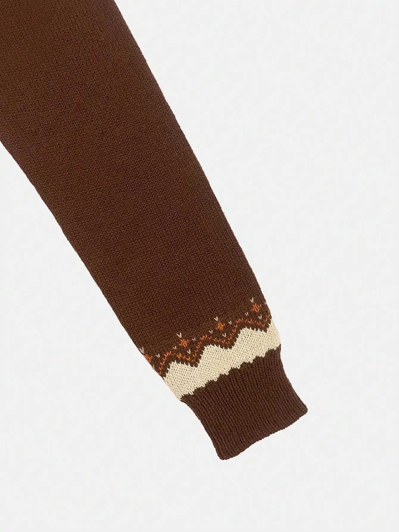 Pumkin Sweater | Jacquard Woolen Pullover
