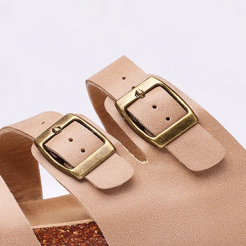 Hex | Leather Blend Orthopedic Double Buckle Slide