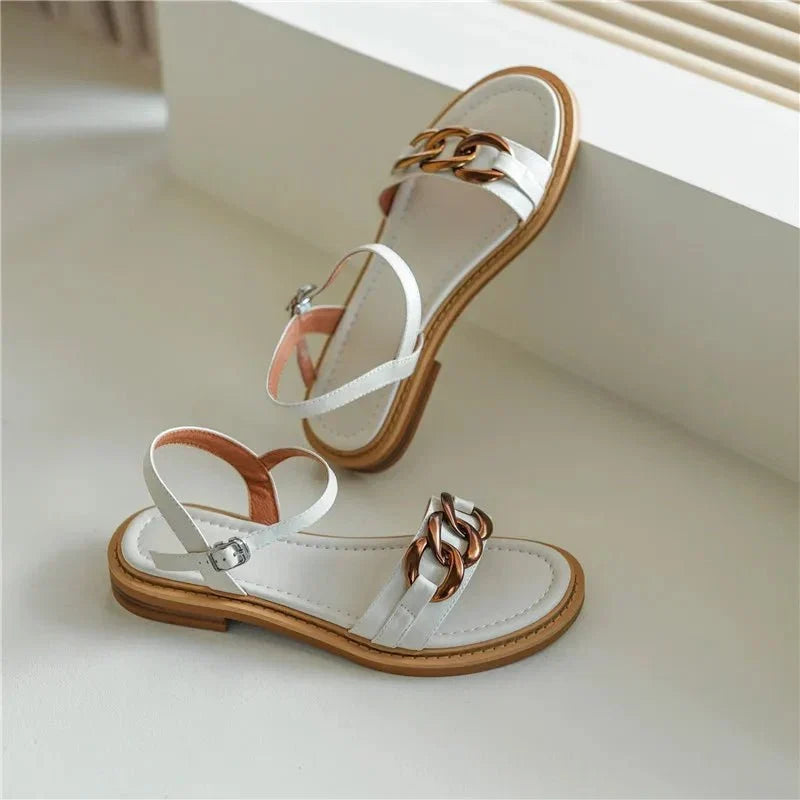 Catania | Leather Chain Sandal