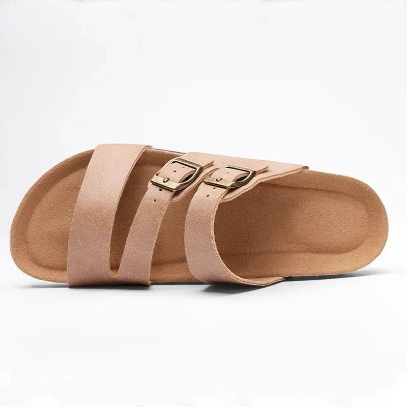 Hex | Leather Blend Orthopedic Double Buckle Slide
