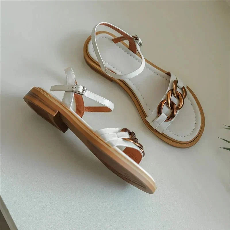 Catania | Leather Chain Sandal