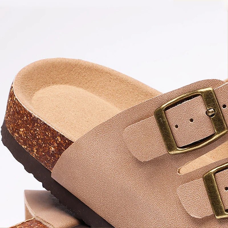 Hex | Leather Blend Orthopedic Double Buckle Slide