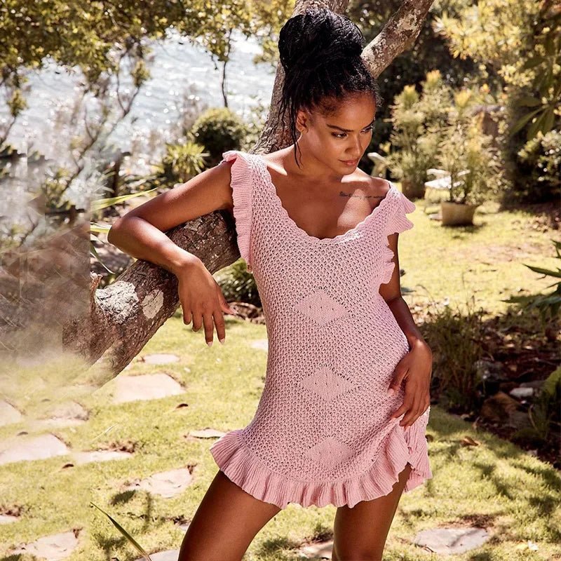 Maribelle | Crochet Beach Mini Dress
