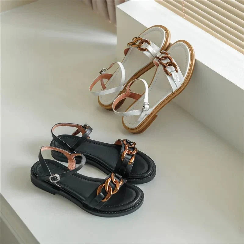 Catania | Leather Chain Sandal
