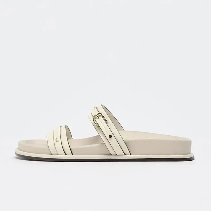 Maribel | Twin Strap Flats