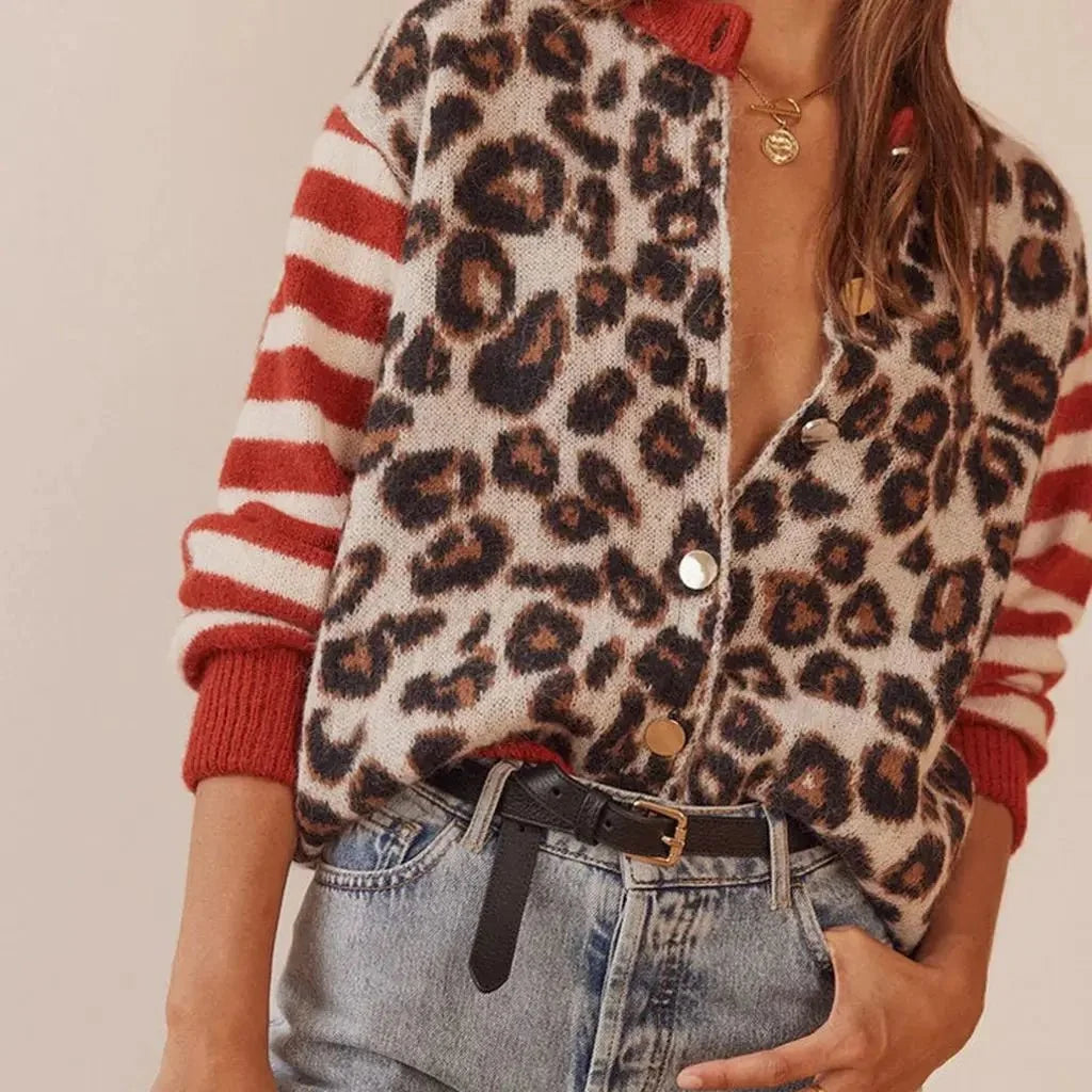 Chloe | Leopard Striped Top