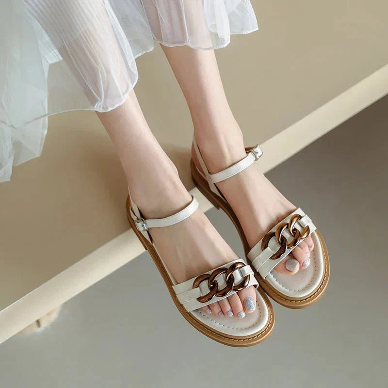 Catania | Leather Chain Sandal