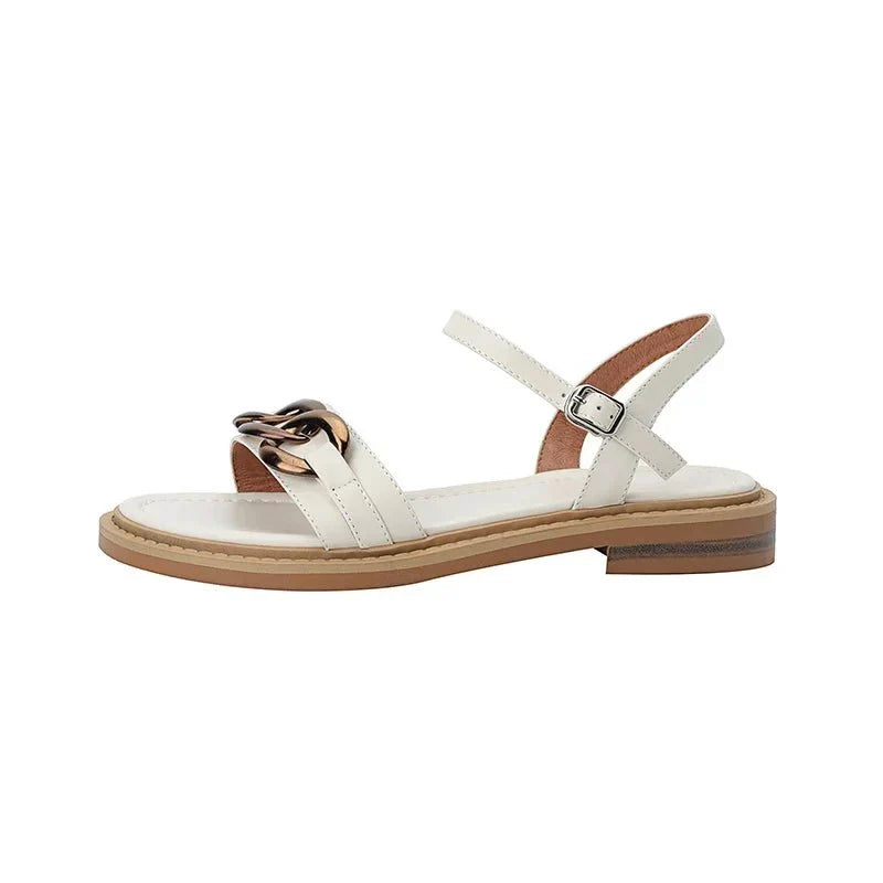 Catania | Leather Chain Sandal