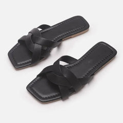 Orielle | Woven Slide Sandals