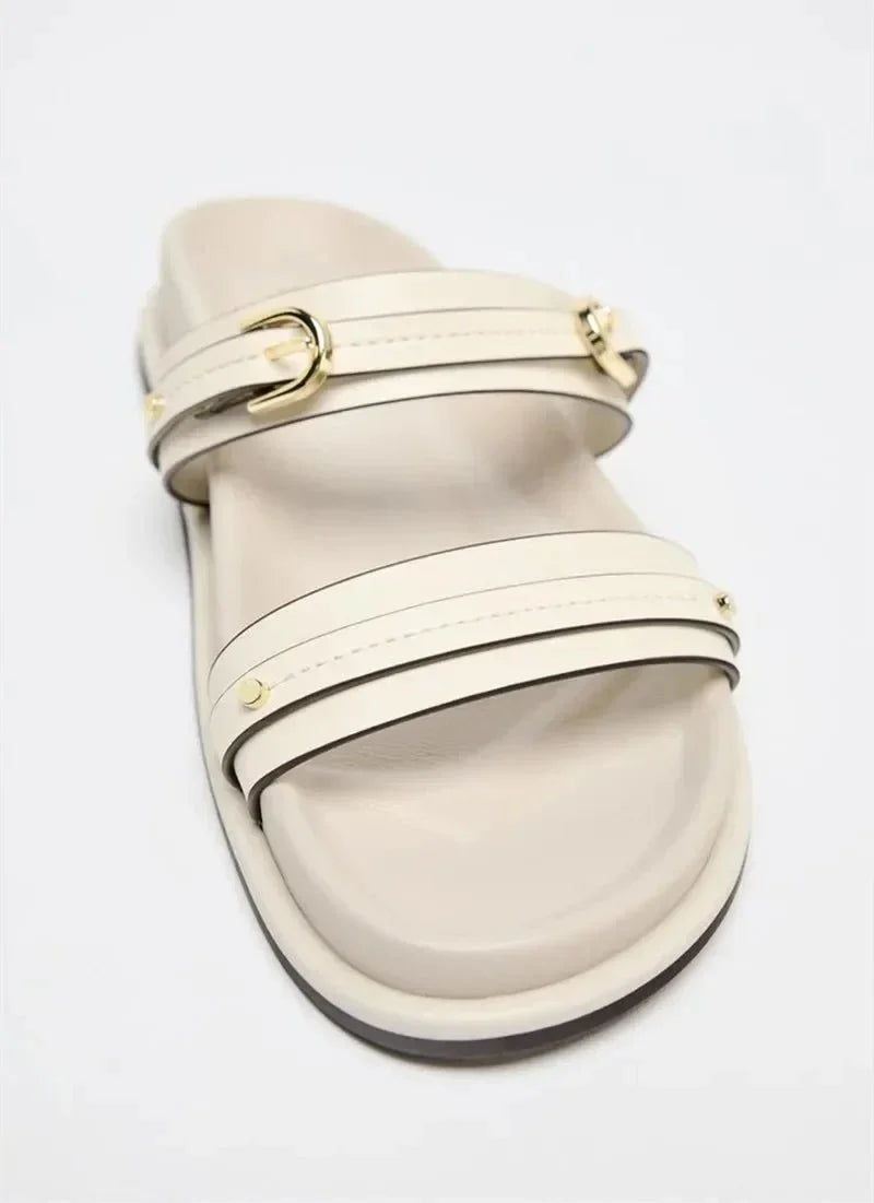 Maribel | Twin Strap Flats