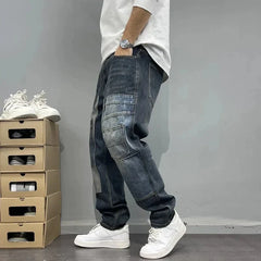 Jasper Ken Jeans | Patchwork Design, Relaxed Fit
