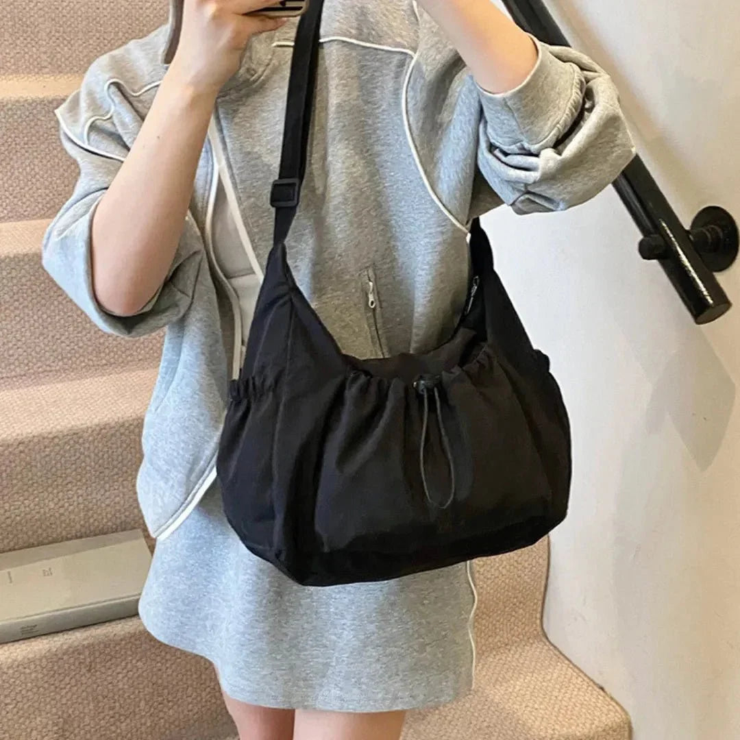 Nava Crossbody Bag | Checkered Nylon and Polyester Design for Women